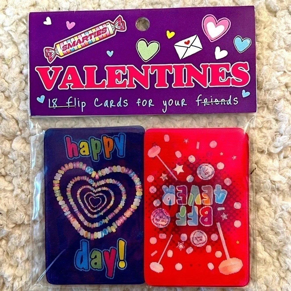 iScream Valentines Day Lenticular Flip Cards to Share Peeps, Dum Dums, Smarties